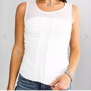 Ruched Mesh Tank Top from buckle